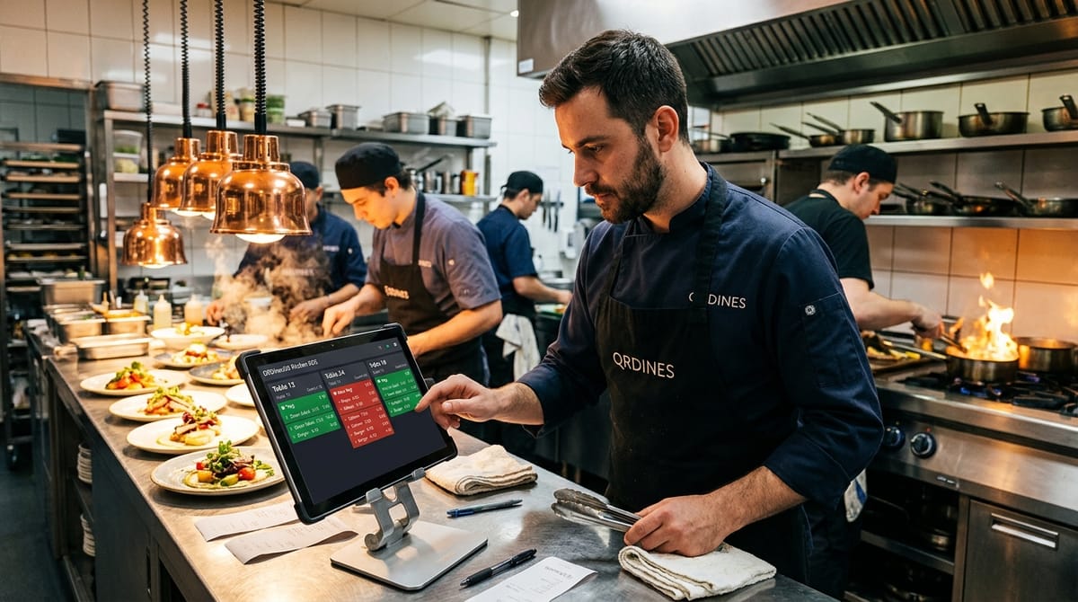 QRDinesOS Cloud Kitchen Display KDS Pass